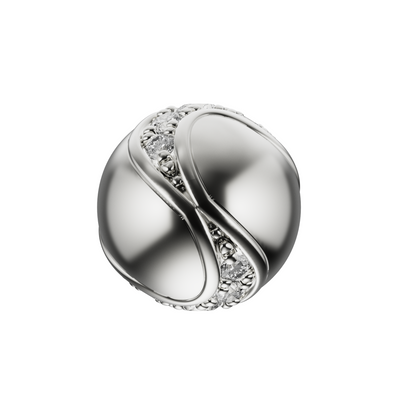 Dragon Ball Ear Stud Silver