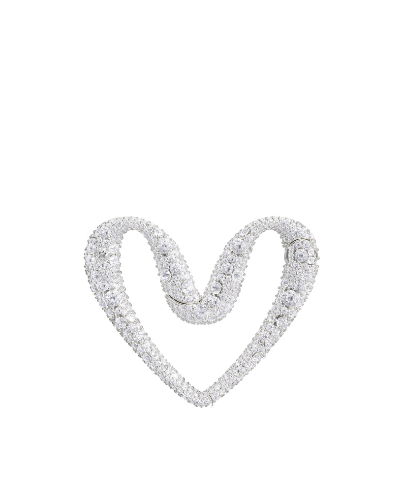 Drip Heart Temple Clasp_White_Small_front _1