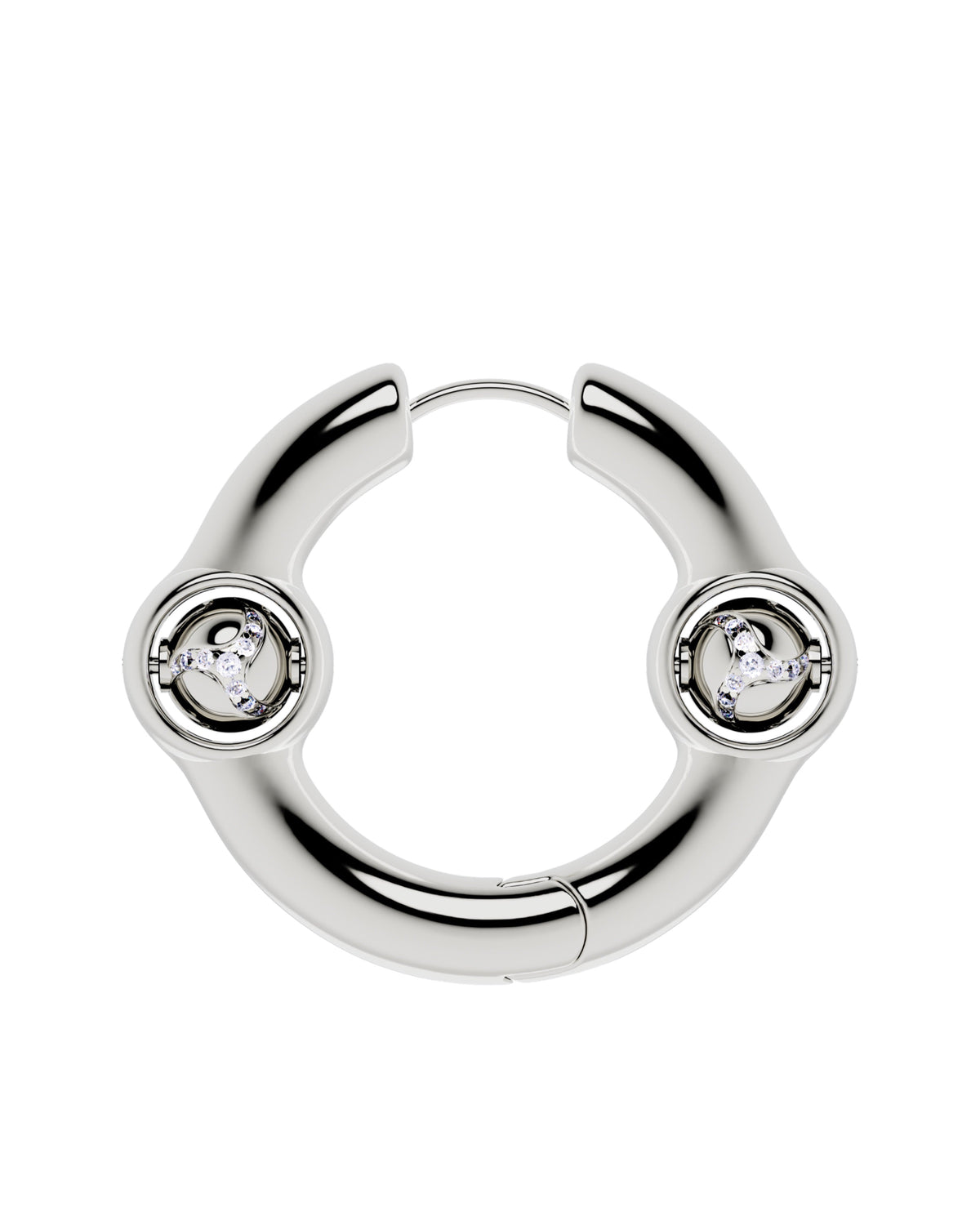 Portal Of Joy Earrings — Silver — Large