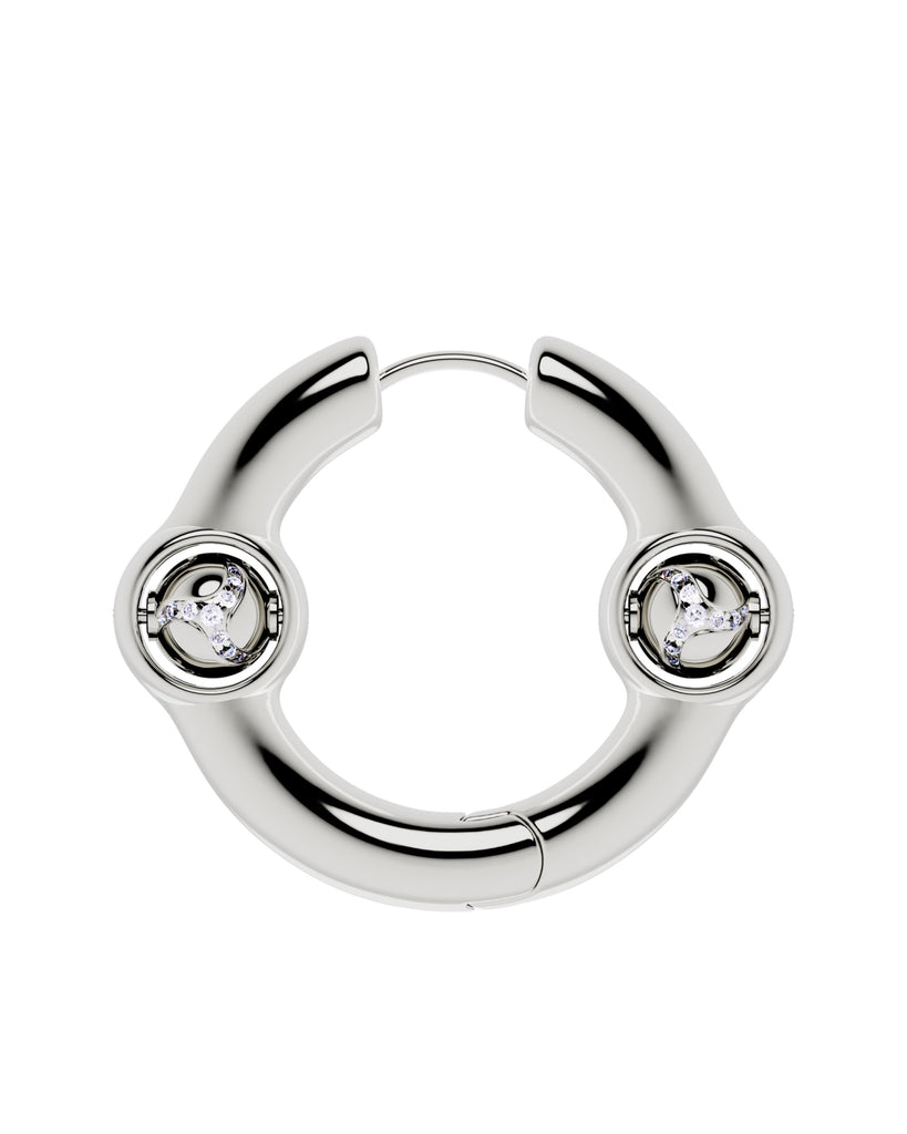 Portal Of Joy Earrings — Silver — Large