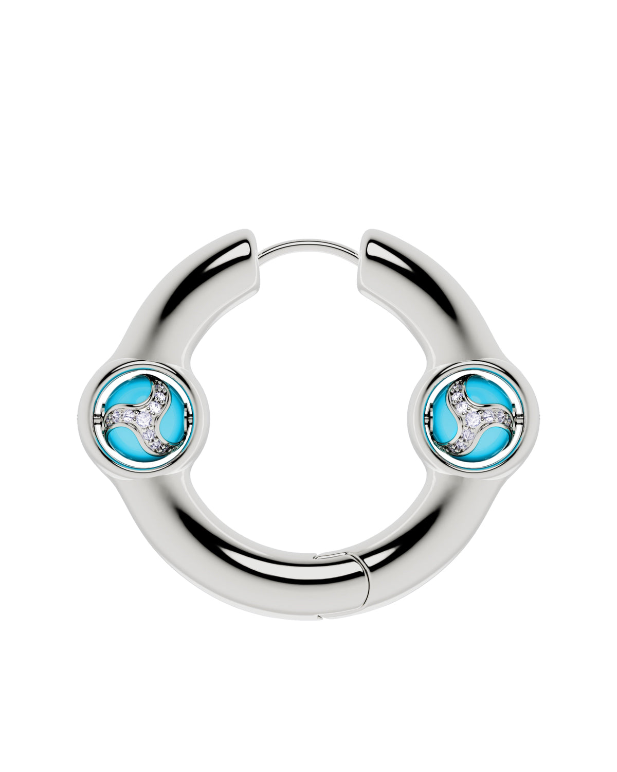 Portal Of Joy Earrings — Blue — Large