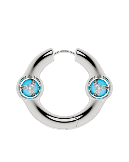 Portal Of Joy Earrings — Blue — Large