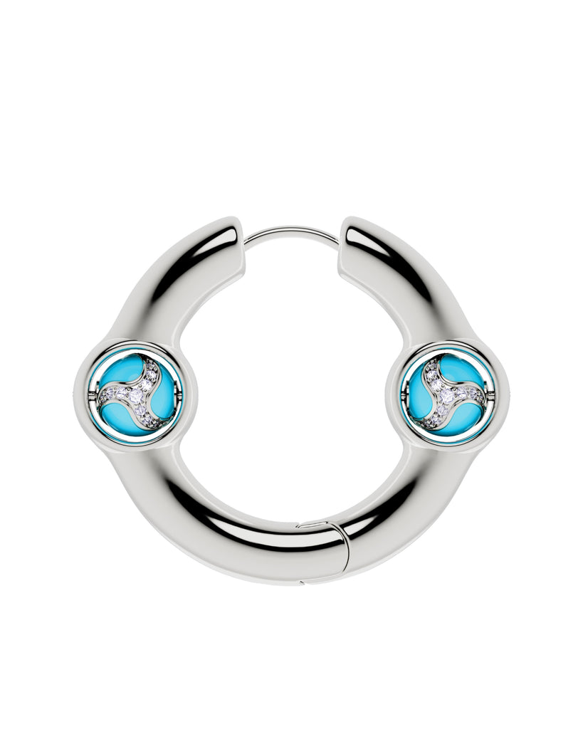 Portal Of Joy Earrings — Blue — Large