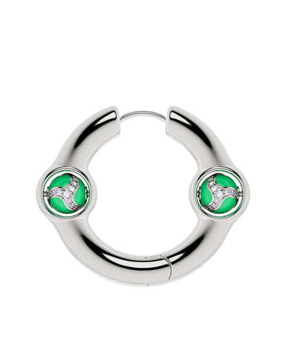 Portal Of Joy Earrings — Green — Large