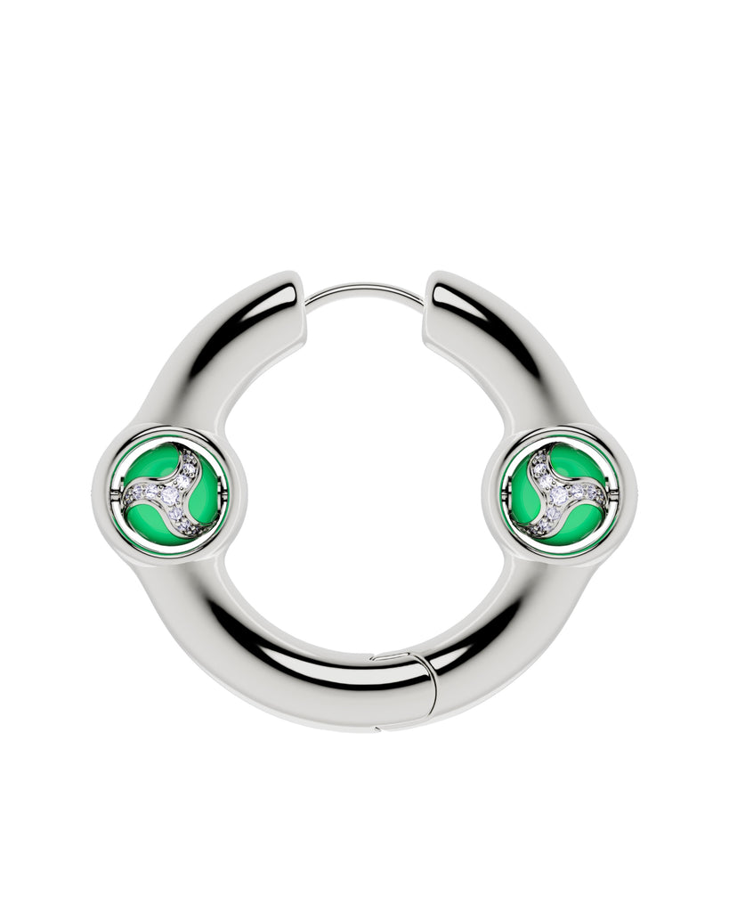 Portal Of Joy Earrings — Green — Large