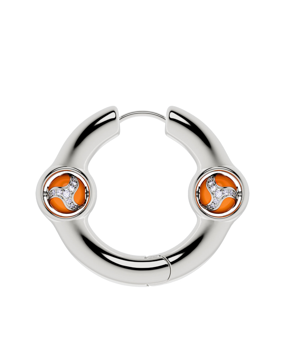 Portal Of Joy Earrings — Orange — Large