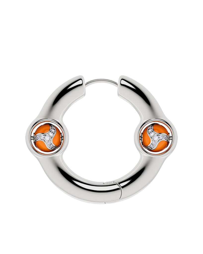 Portal Of Joy Earrings — Orange — Large