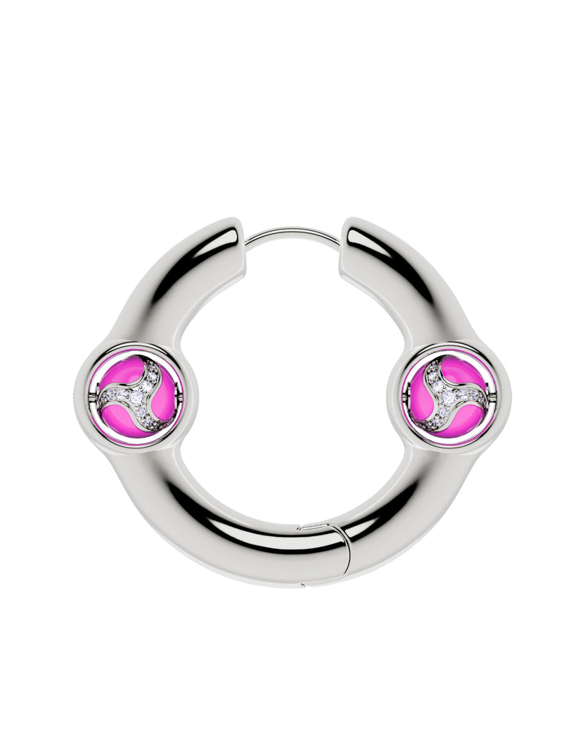 Portal Of Joy Earrings — Pink — Large