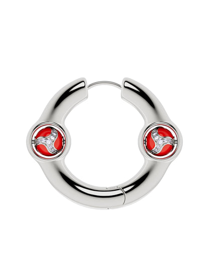 Portal Of Joy Earrings — Red — Large