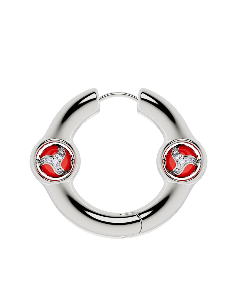 Portal Of Joy Earrings — Red — Large