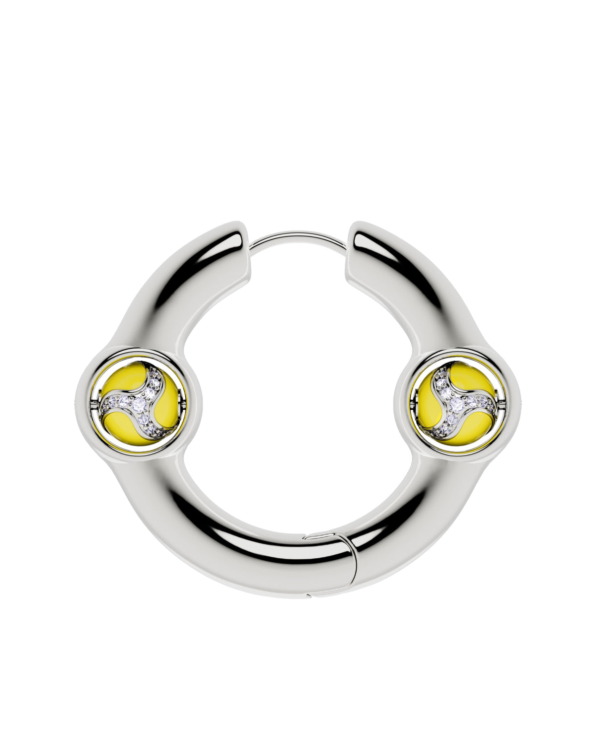 Portal Of Joy Earrings — Yellow — Large