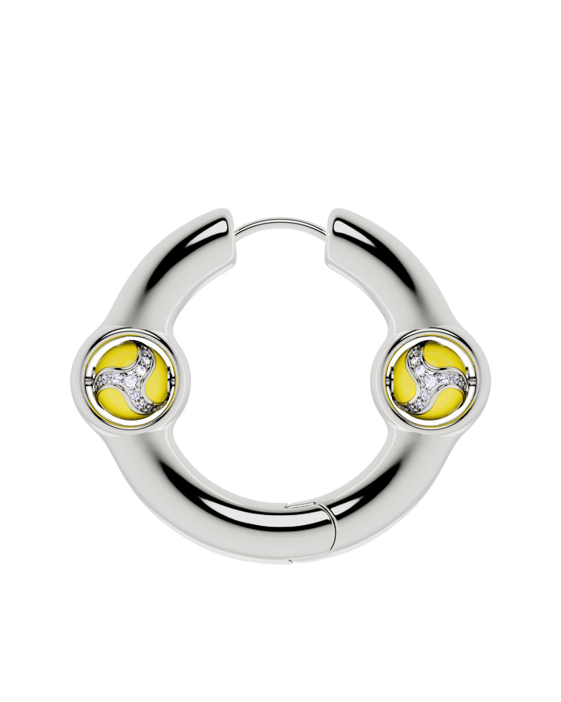 Portal Of Joy Earrings — Yellow — Large