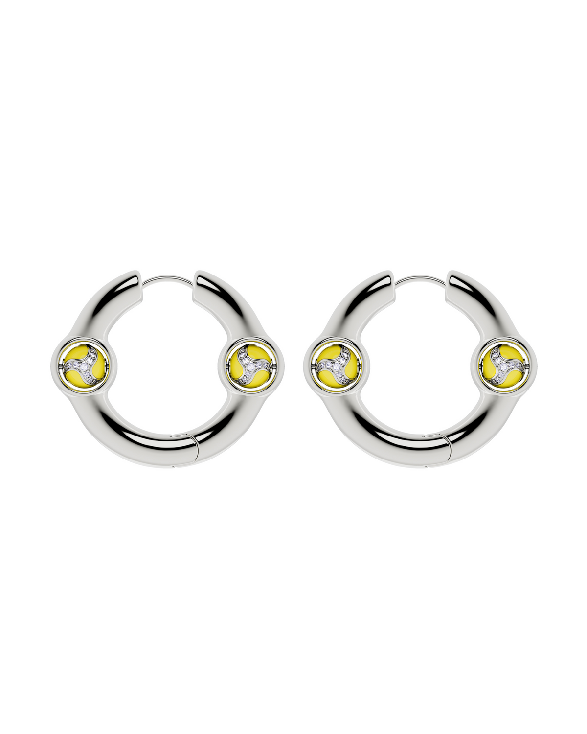 Portal Of Joy Earrings — Yellow — Large