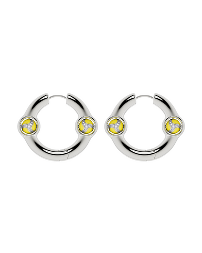 Portal Of Joy Earrings — Yellow — Large