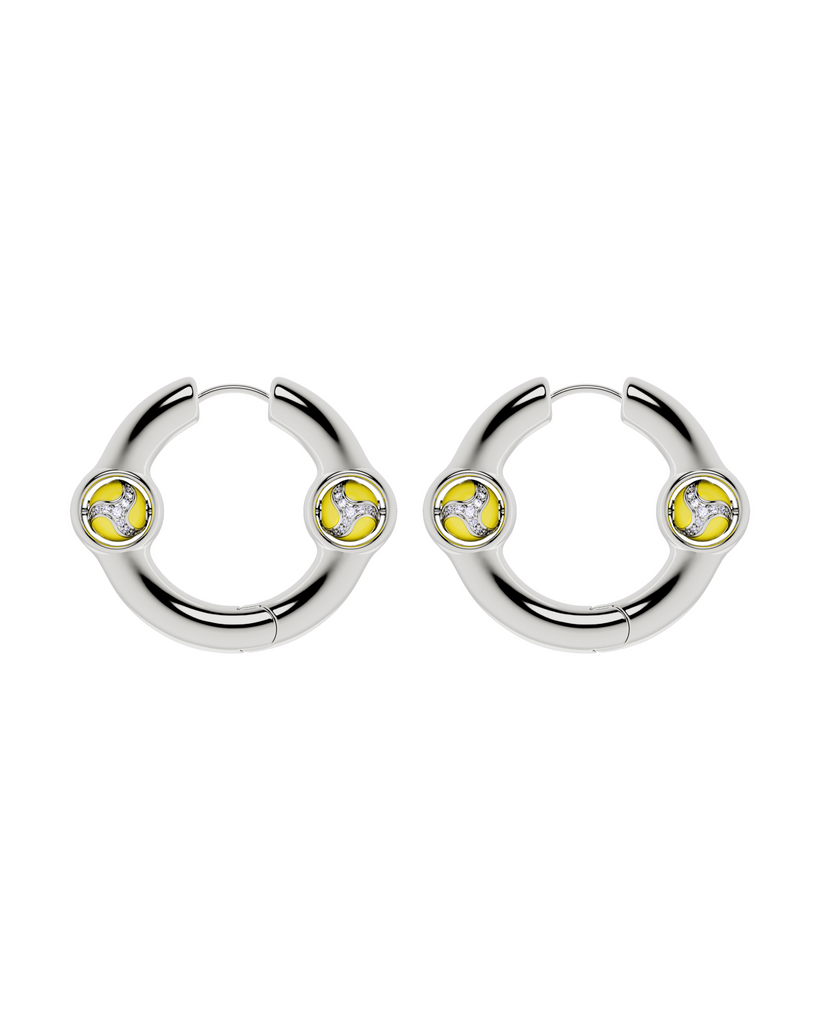 Portal Of Joy Earrings — Yellow — Large