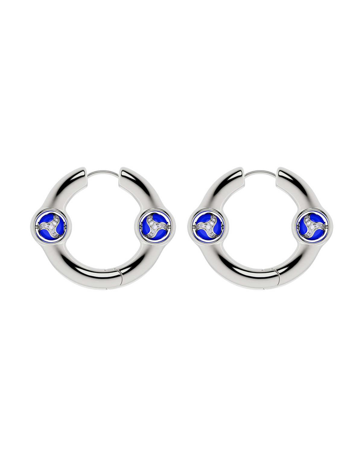 Portal Of Joy Earrings — Indigo — Large