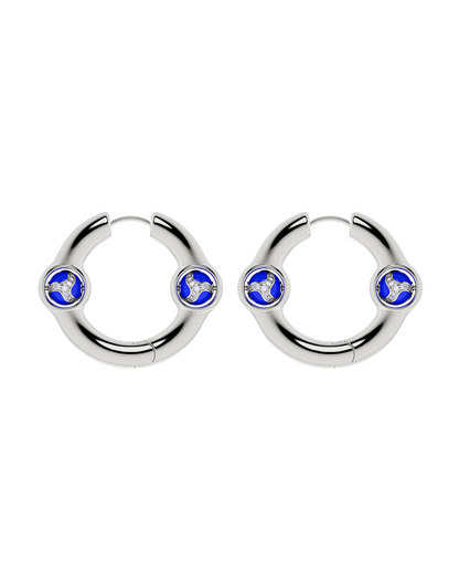 Portal Of Joy Earrings — Indigo — Large