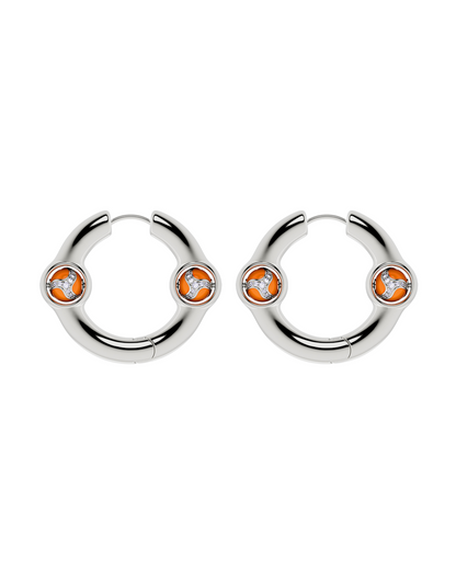 Portal Of Joy Earrings — Orange — Large