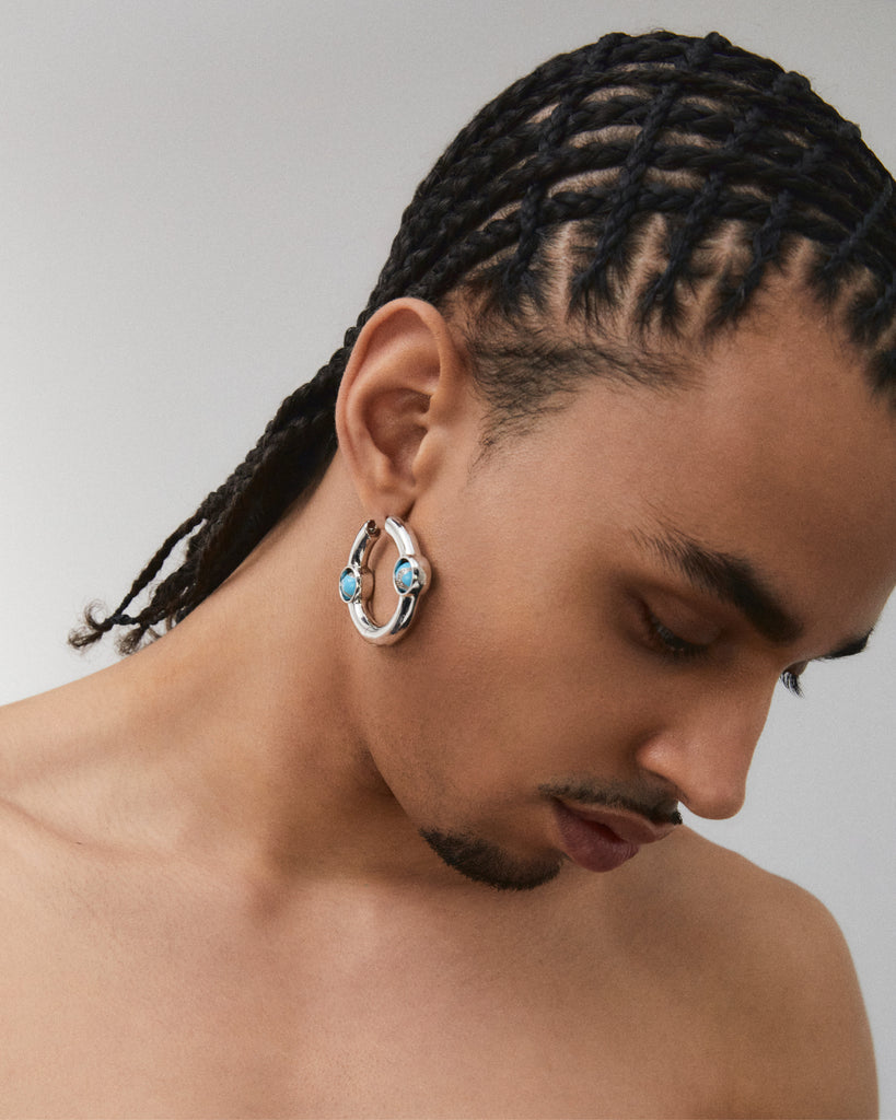 Portail de la joie Boucles d'oreilles Grand-Bleu