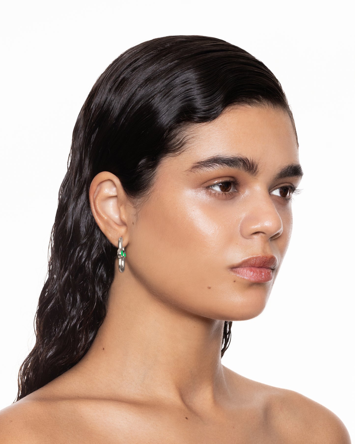 Gate Of Joy Earrings Green Small