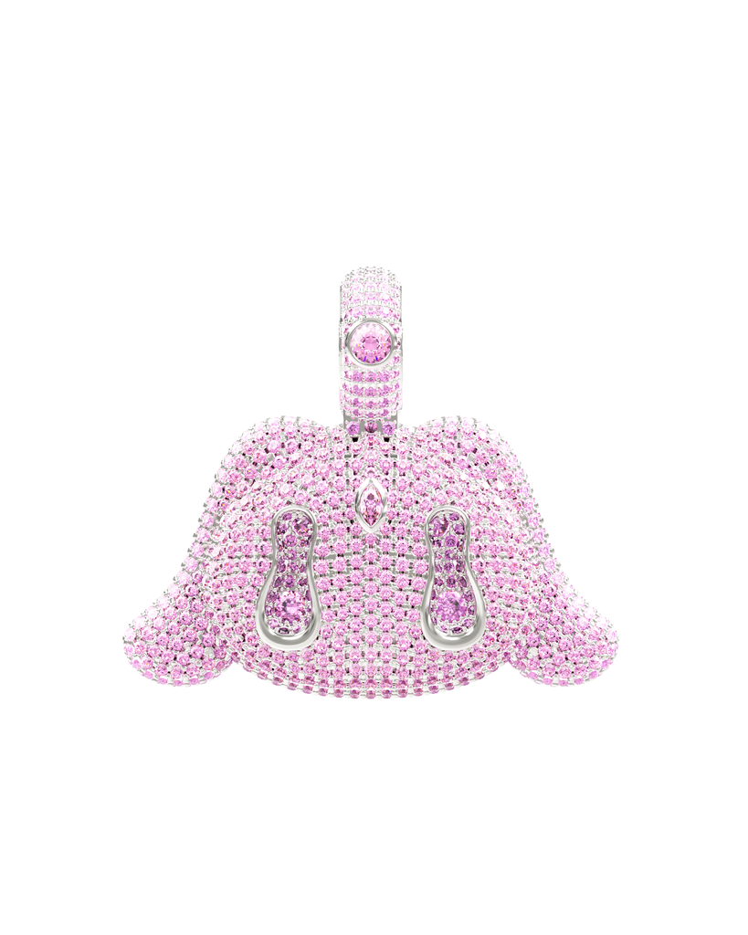 Drip Buda Pendant — Pink — Medium