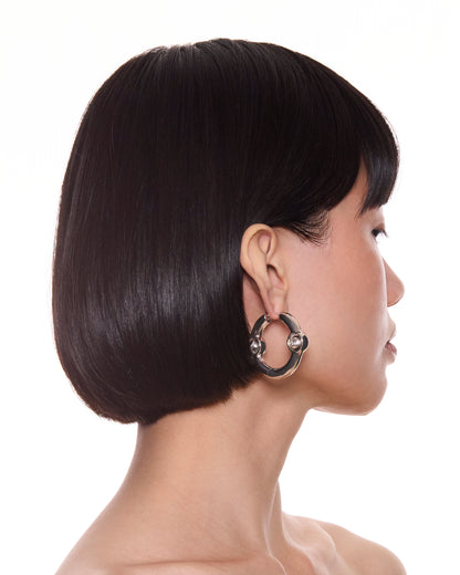 Portal Of Joy Earrings — Silver — Large