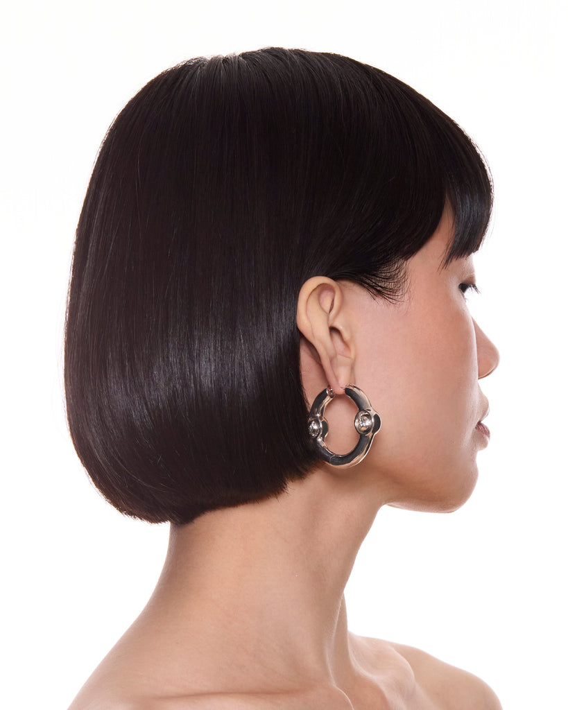 Portal Of Joy Earrings — Silver — Large