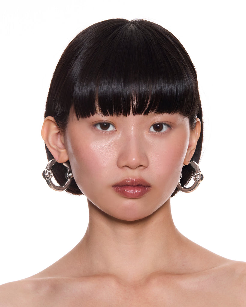 Portal Of Joy Earrings — Silver — Large