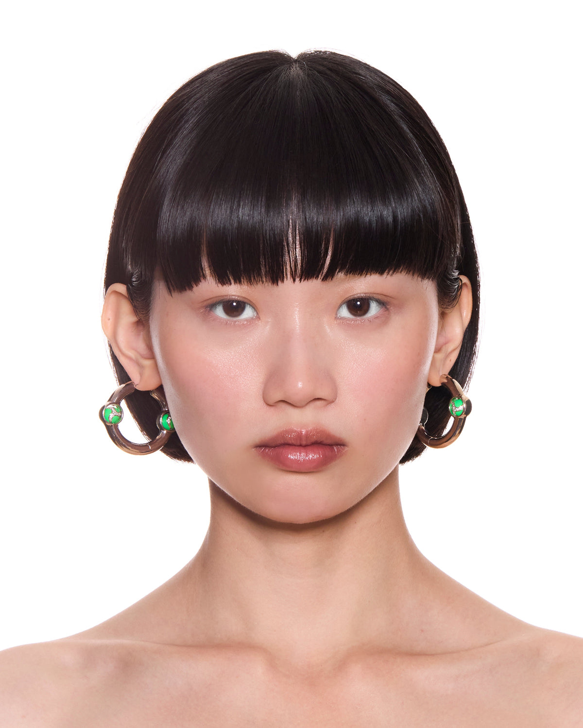 Portal Of Joy Earrings — Green — Large