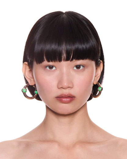 Portal Of Joy Earrings — Green — Large