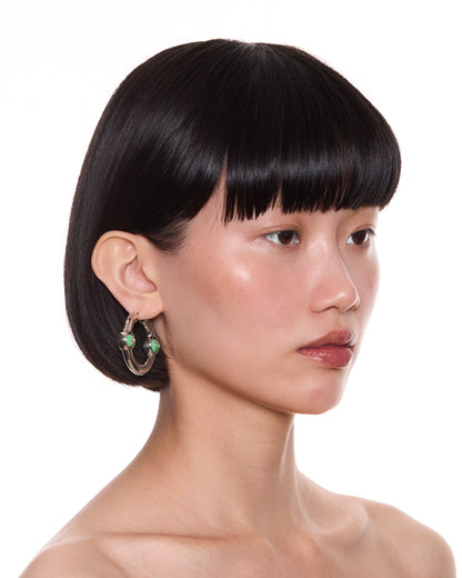 Portal Of Joy Earrings — Green — Large