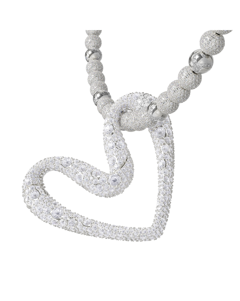 Drip Heart Temple Clasp Large