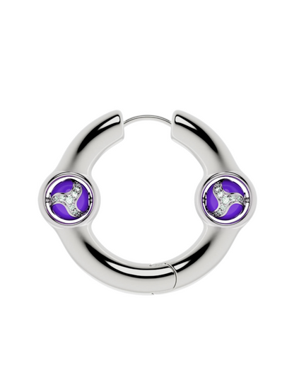 Portal Of Joy Earrings — Purple — Large