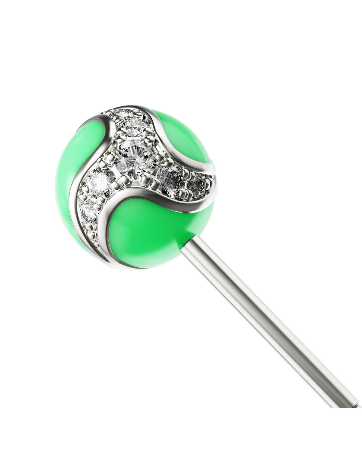 Dragon Ball Ear Stud Green