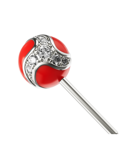 Dragon Ball Ear Stud Red