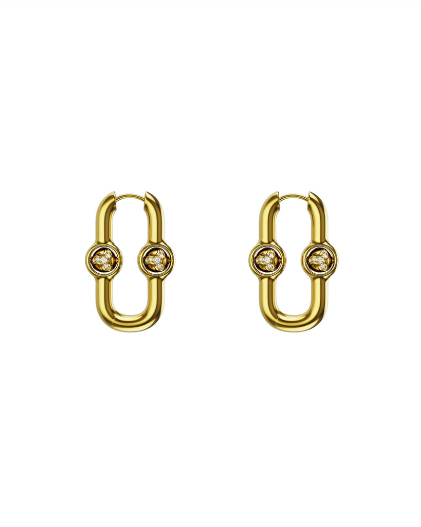 Gate Of Joy Earrings — Gold — Small