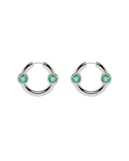 Portal Of Joy Earrings — Green — Small