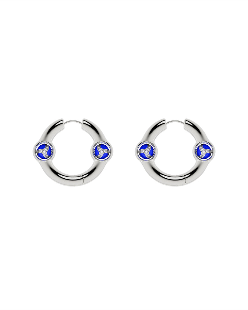 Portal Of Joy Earrings — Indigo — Small