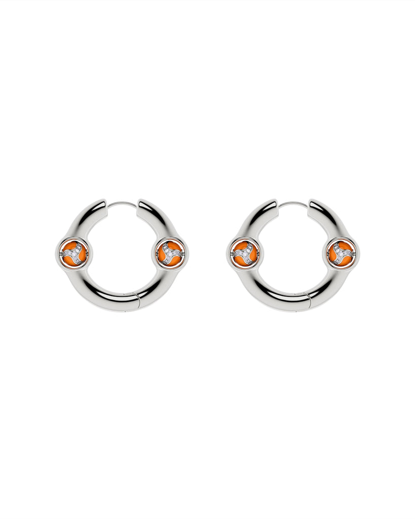 Portal Of Joy Earrings — Orange — Small