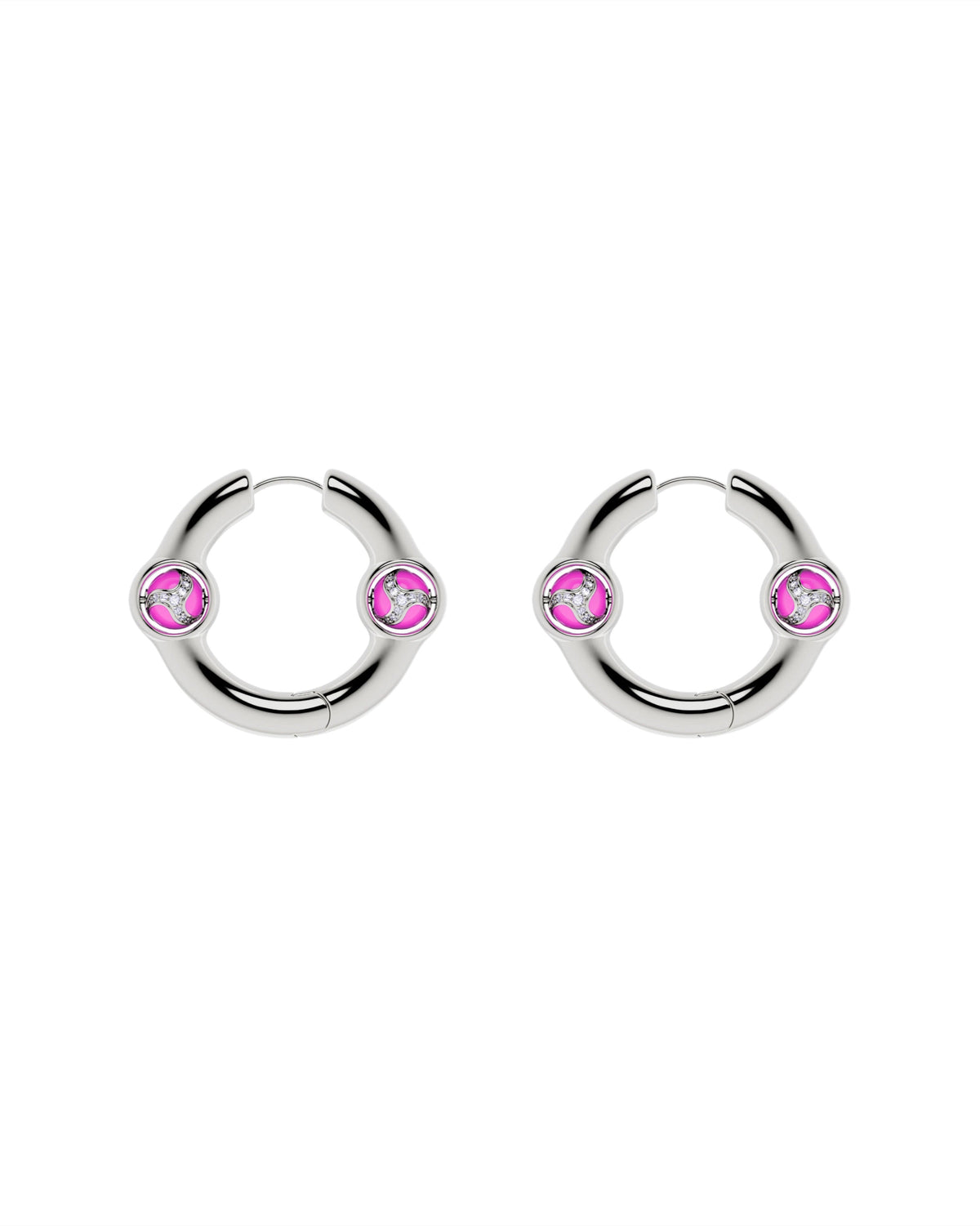 Portal Of Joy Earrings — Pink — Small