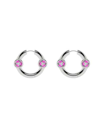 Portal Of Joy Earrings — Pink — Small
