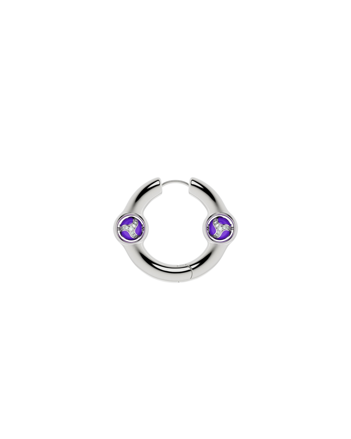Portal Of Joy Earrings — Purple — Small