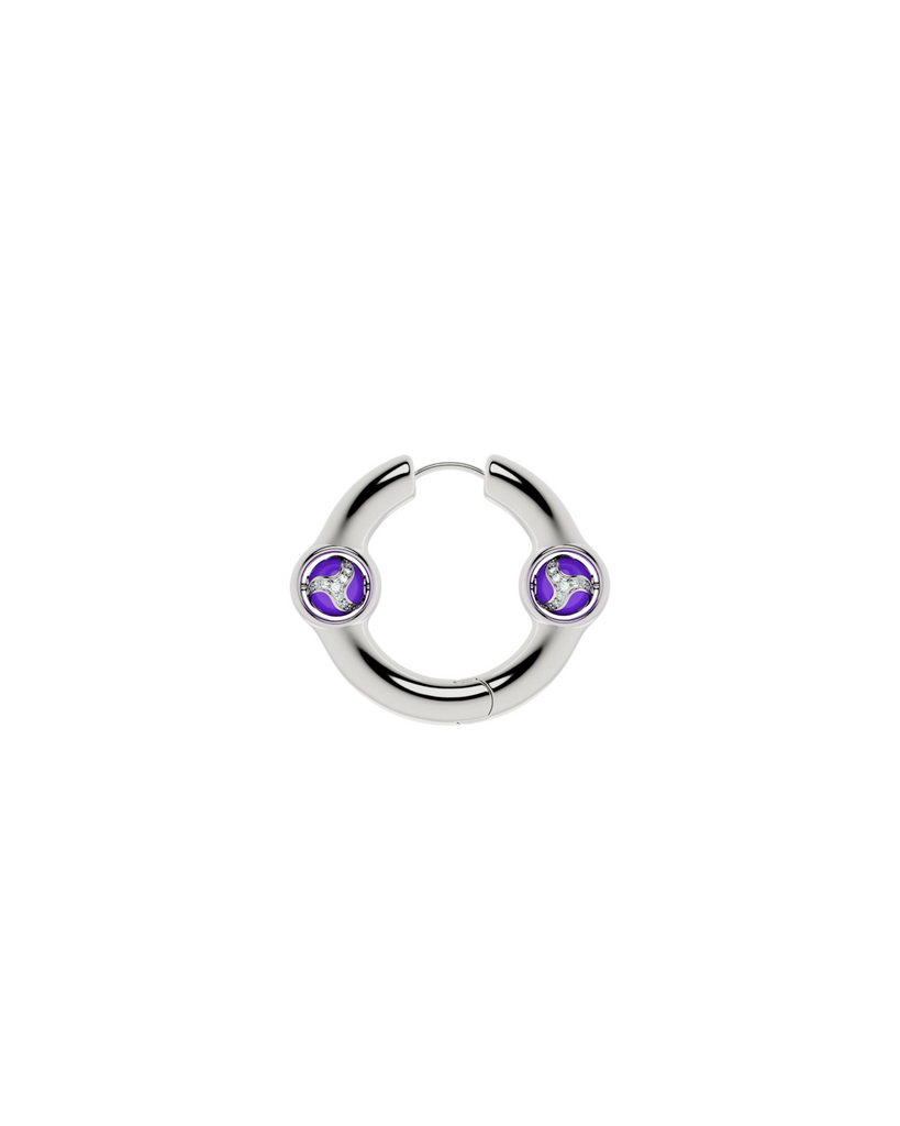 Portal Of Joy Earrings — Purple — Small