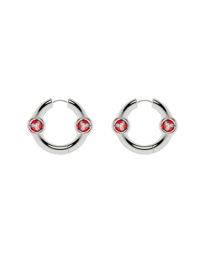 Portal Of Joy Earrings — Red — Small