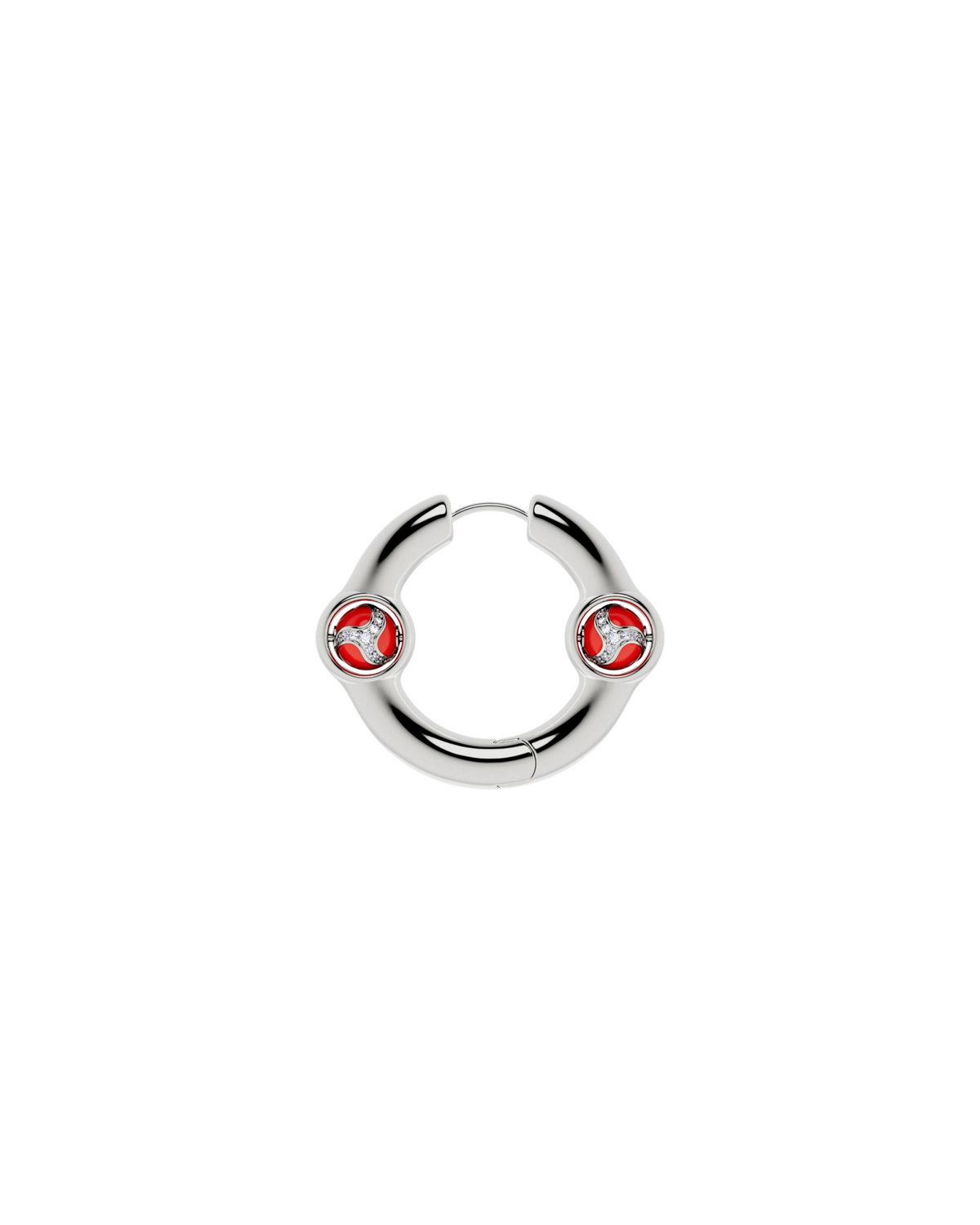 Portal Of Joy Earrings — Red — Small
