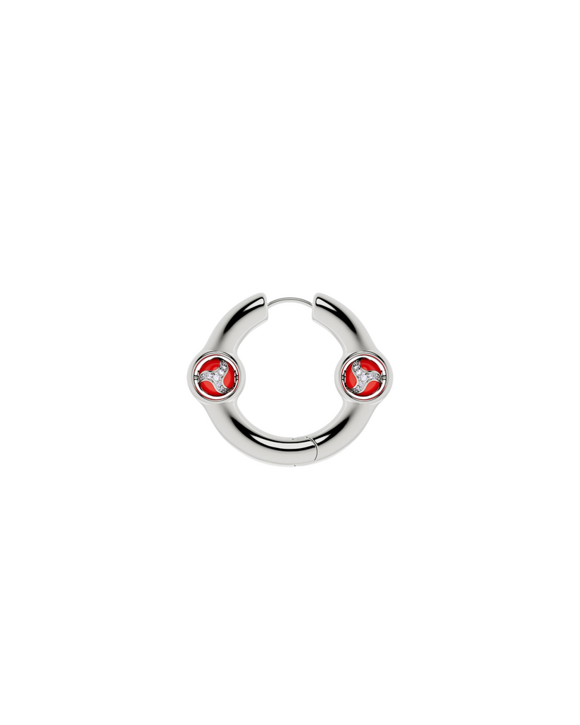 Portal Of Joy Earrings — Red — Small