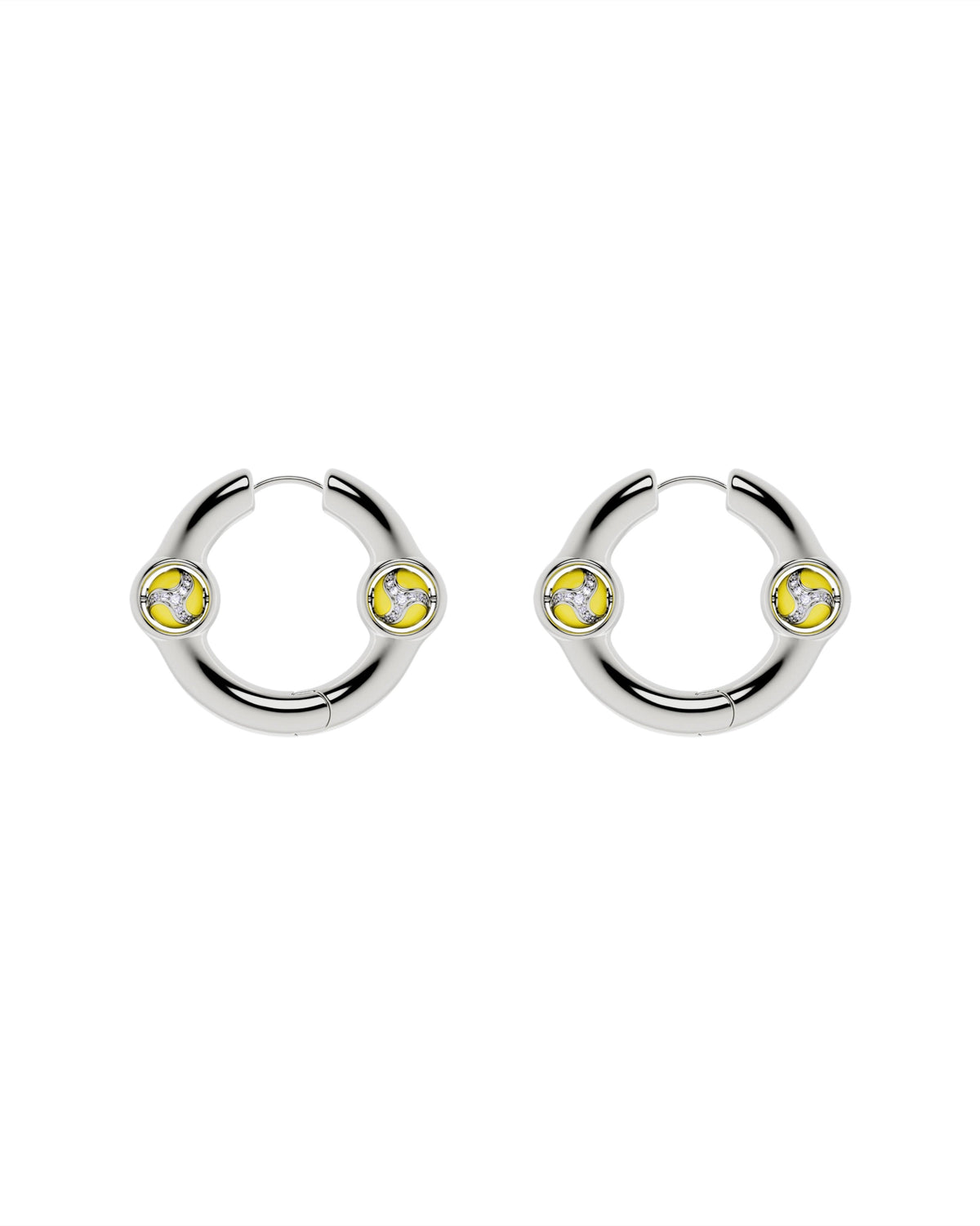 Portal Of Joy Earrings — Yellow — Small