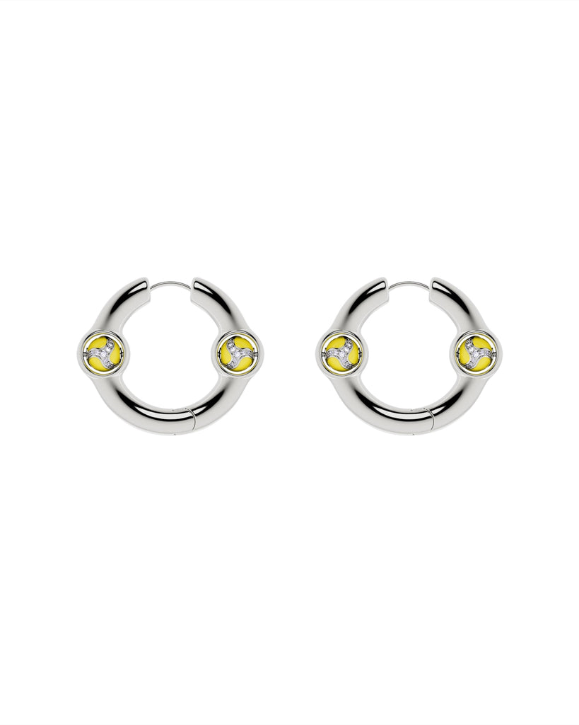 Portal Of Joy Earrings — Yellow — Small
