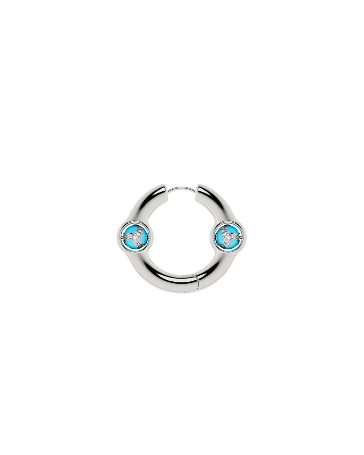 Portal Of Joy Earrings — Blue — Small