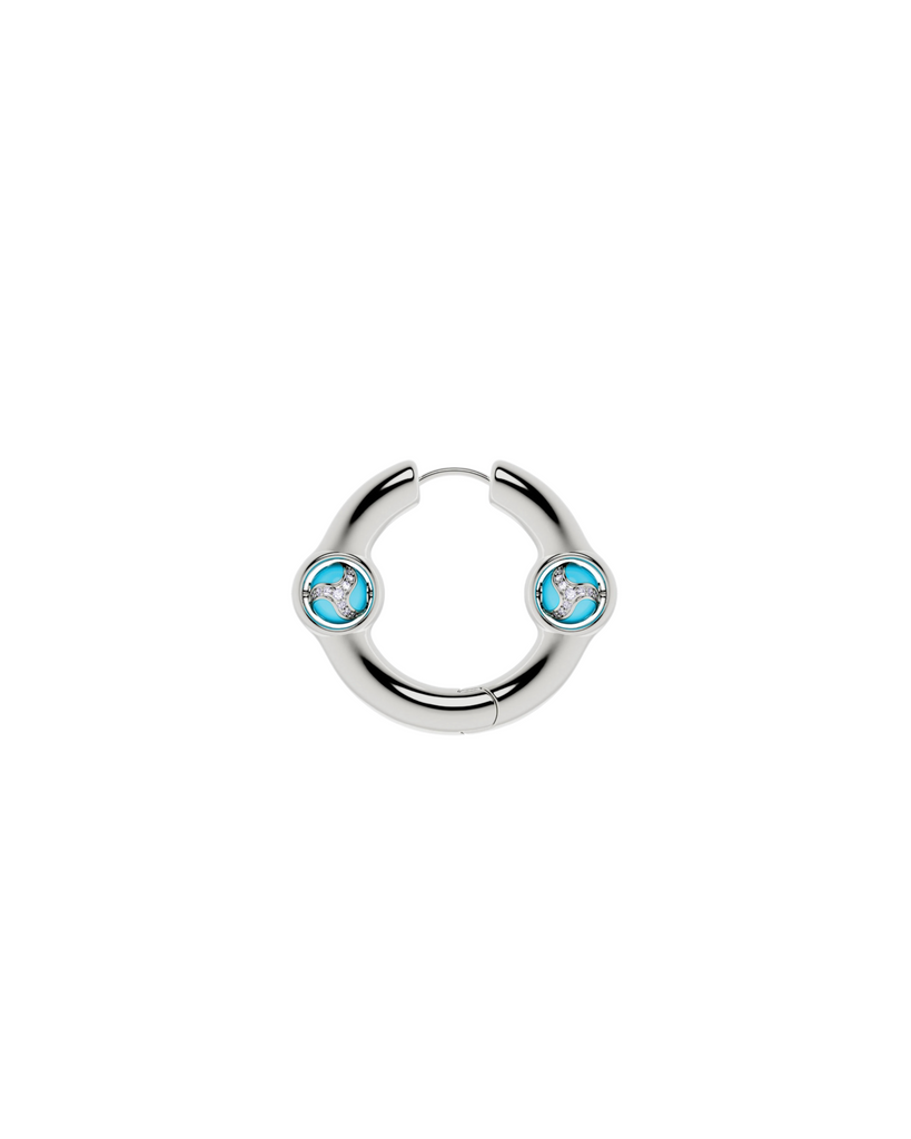 Portal Of Joy Earrings — Blue — Small